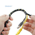 DEEM Reusable and cuttable PE material spiral wrapping band for cable management